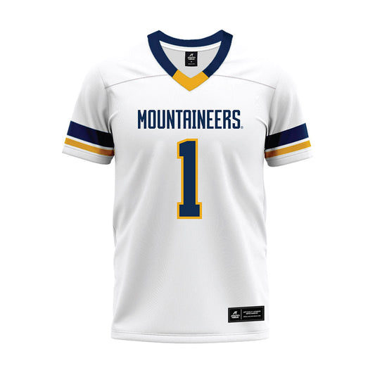 West Virginia - NCAA Football : Geimere Latimer II - White Premium Football Jersey-0