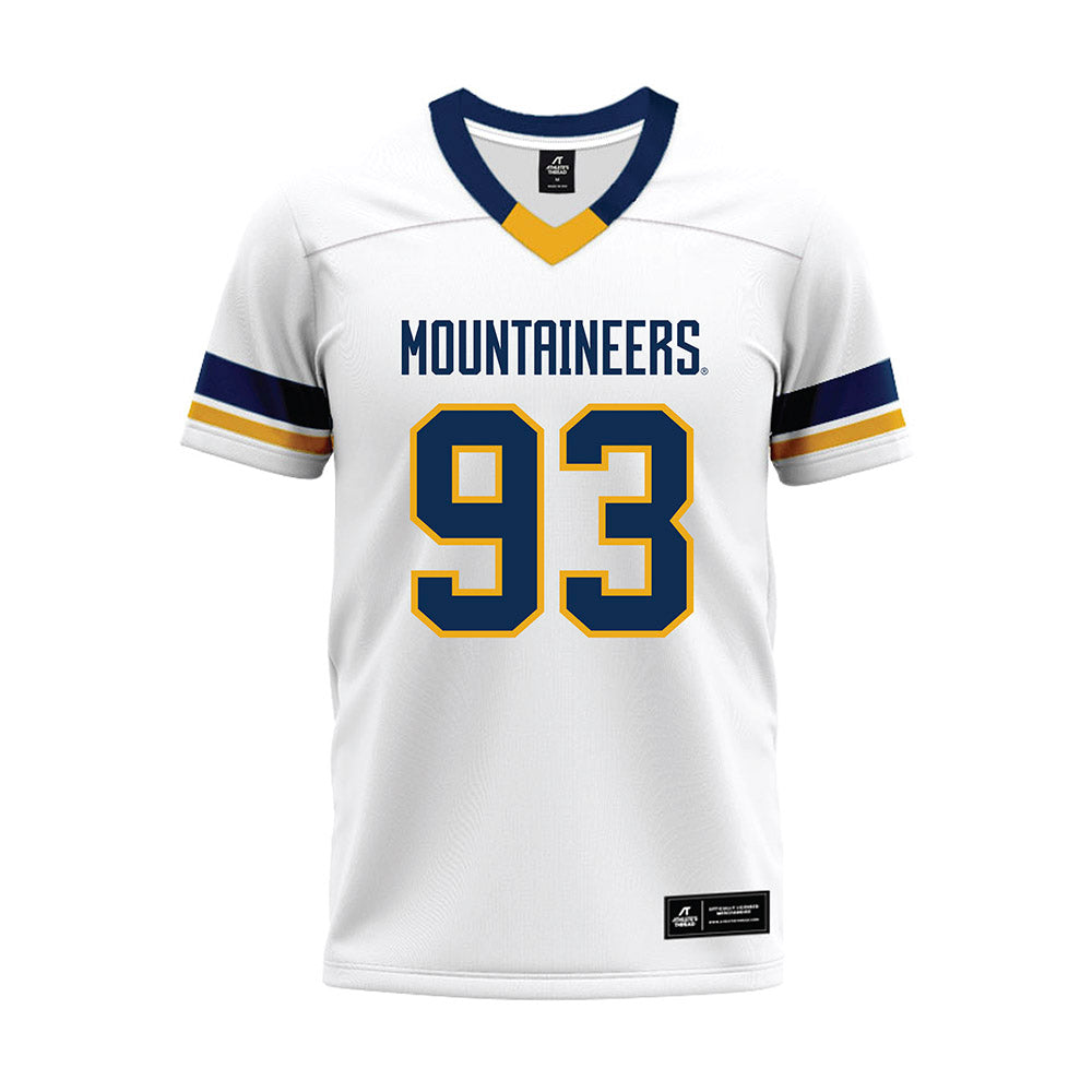 West Virginia - NCAA Football : Nate Gabriel - White Premium Football Jersey-0