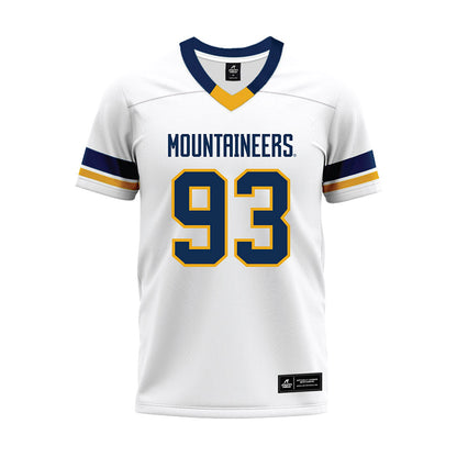 West Virginia - NCAA Football : Nate Gabriel - White Premium Football Jersey-0