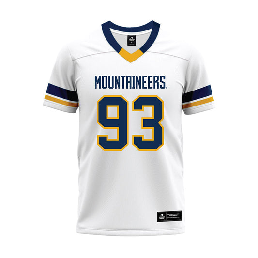 West Virginia - NCAA Football : Nate Gabriel - White Premium Football Jersey-0