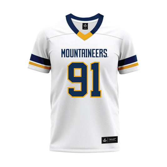 West Virginia - NCAA Football : Darius Wiley - White Premium Football Jersey-0