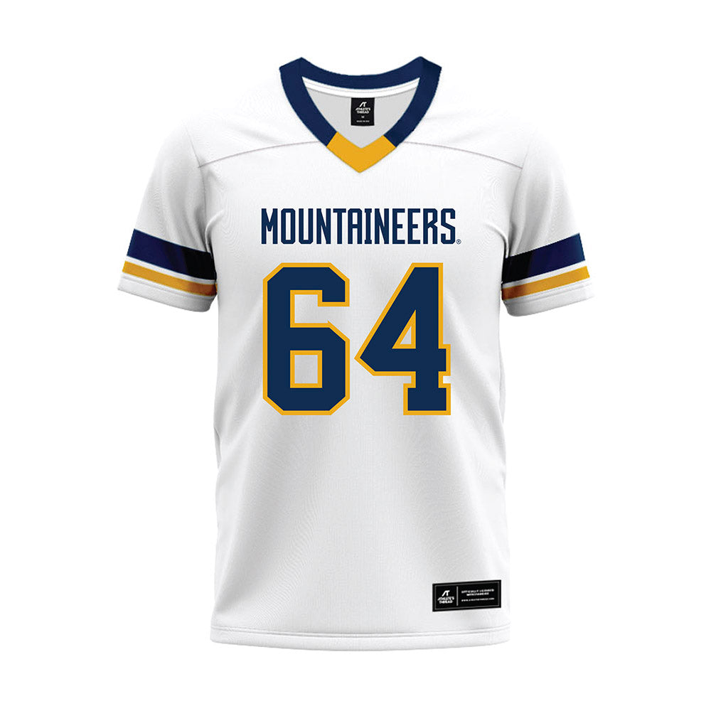 West Virginia - NCAA Football : Rhett Morris - White Premium Football Jersey-0