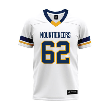 West Virginia - NCAA Football : Phillip Bowser - White Premium Football Jersey-0