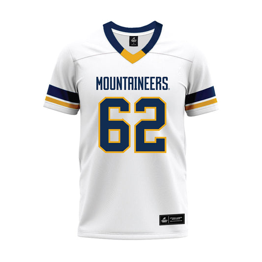 West Virginia - NCAA Football : Phillip Bowser - White Premium Football Jersey-0