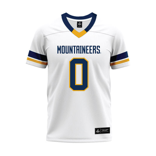 West Virginia - NCAA Football : Andrew Powdrell - White Premium Football Jersey-0