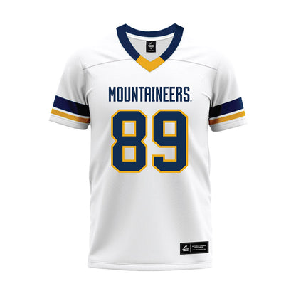 West Virginia - NCAA Football : Charlie Hanafin - White Premium Football Jersey-0