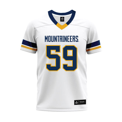 West Virginia - NCAA Football : Josh Aisosa - White Premium Football Jersey-0
