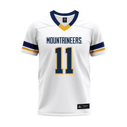 West Virginia - NCAA Football : TaRon Francis - White Premium Football Jersey-0