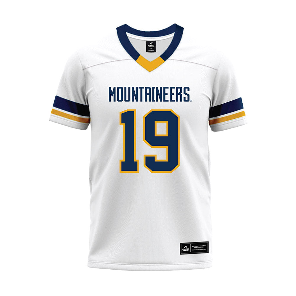 West Virginia - NCAA Football : Max Anderson - White Premium Football Jersey-0