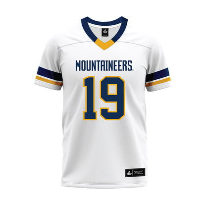West Virginia - NCAA Football : Max Anderson - White Premium Football Jersey-0