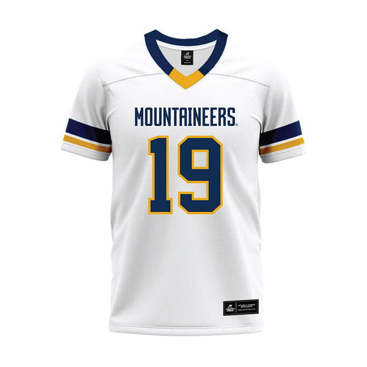 West Virginia - NCAA Football : Max Anderson - White Premium Football Jersey-0