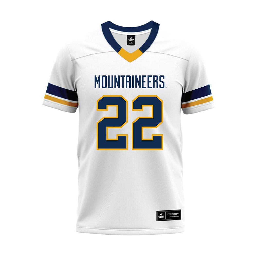 West Virginia - NCAA Football : Christopher Talley - White Premium Football Jersey-0