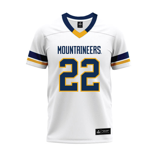 West Virginia - NCAA Football : Christopher Talley - White Premium Football Jersey-0