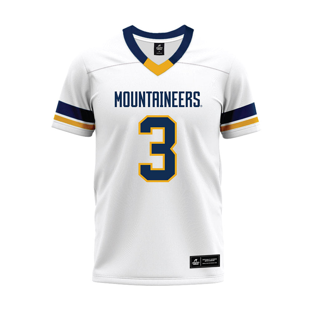 West Virginia - NCAA Football : Matt Sieg - White Premium Football Jersey-0