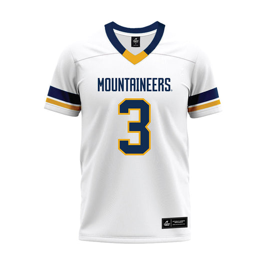 West Virginia - NCAA Football : Matt Sieg - White Premium Football Jersey-0