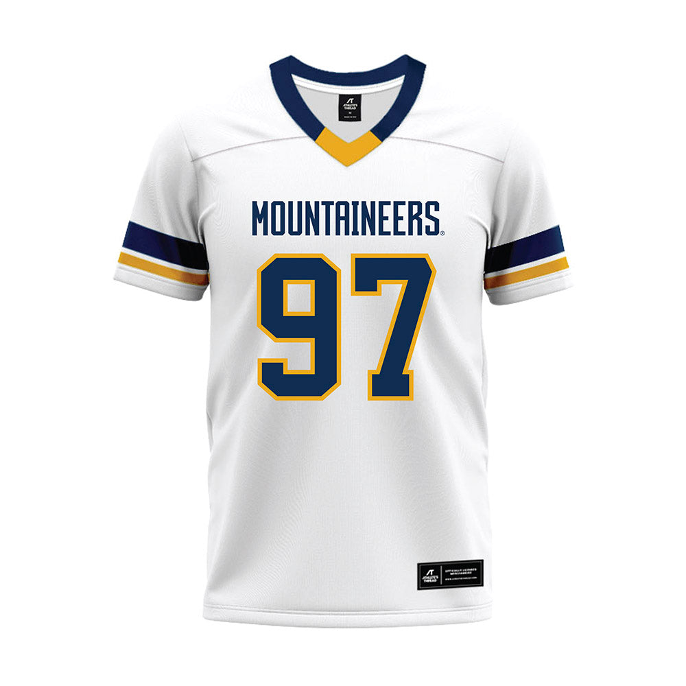 West Virginia - NCAA Football : Will LeBlanc - White Premium Football Jersey-0