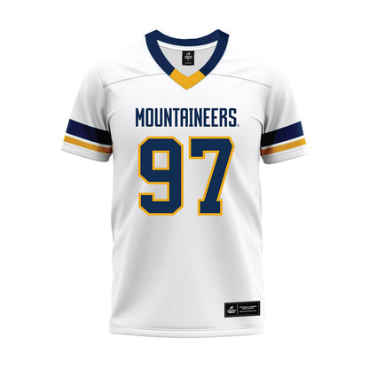 West Virginia - NCAA Football : Will LeBlanc - White Premium Football Jersey-0