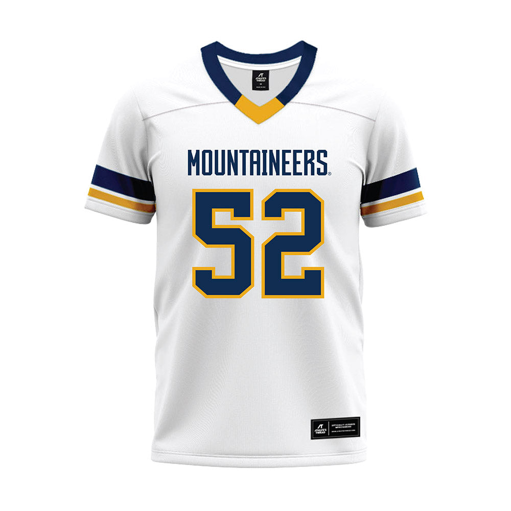 West Virginia - NCAA Football : Corey McIntyre Jr. - White Premium Football Jersey-0