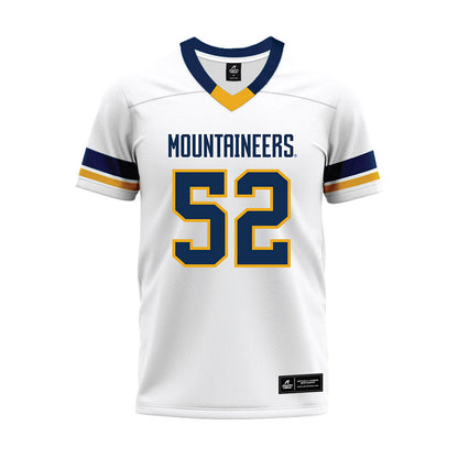 West Virginia - NCAA Football : Corey McIntyre Jr. - White Premium Football Jersey-0