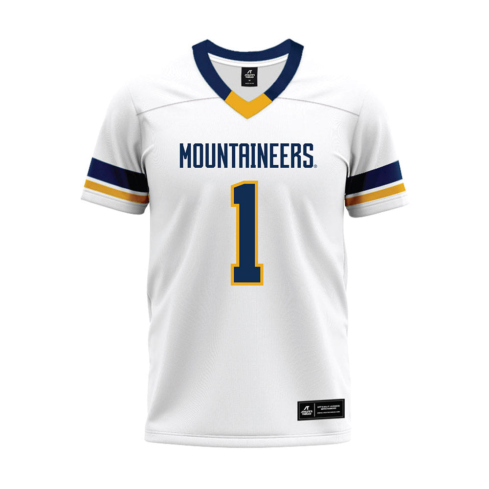 West Virginia - NCAA Football : Amari Latimer - White Premium Football Jersey-0