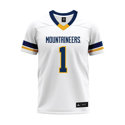 West Virginia - NCAA Football : Amari Latimer - White Premium Football Jersey-0