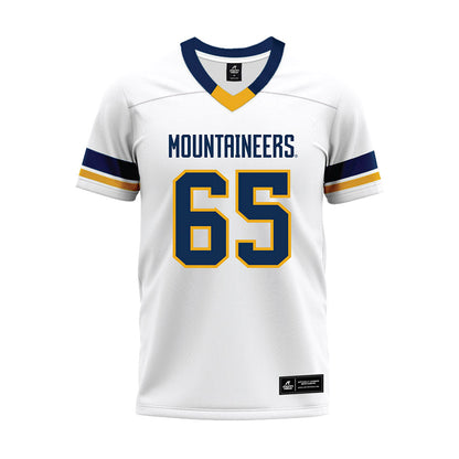 West Virginia - NCAA Football : Malik Agbo - White Premium Football Jersey-0