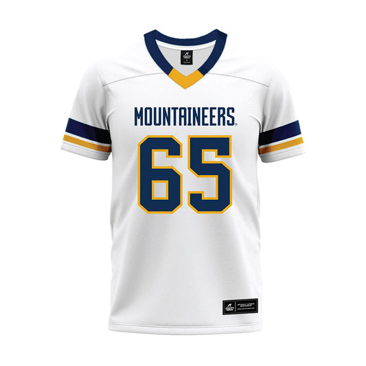 West Virginia - NCAA Football : Malik Agbo - White Premium Football Jersey-0
