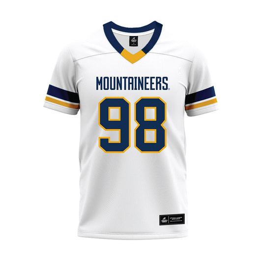 West Virginia - NCAA Football : Brandon Caesar - White Premium Football Jersey-0