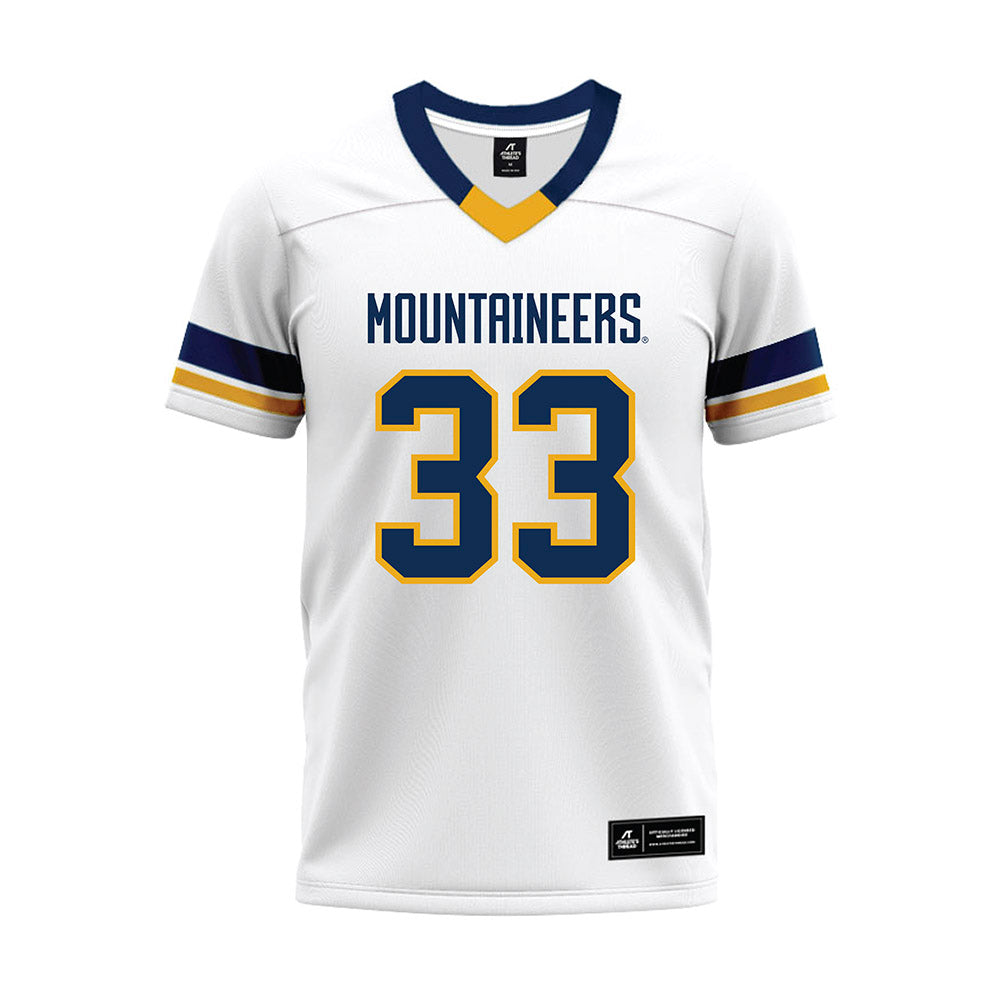 West Virginia - NCAA Football : Ashton Woods - White Premium Football Jersey-0