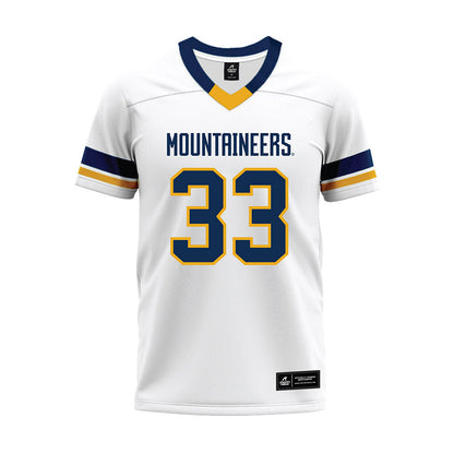 West Virginia - NCAA Football : Ashton Woods - White Premium Football Jersey-0