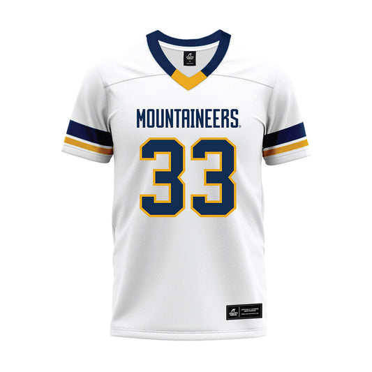 West Virginia - NCAA Football : Ashton Woods - White Premium Football Jersey-0