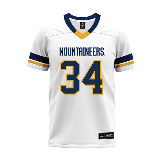 West Virginia - NCAA Football : Tyler Stolsky - White Premium Football Jersey-0
