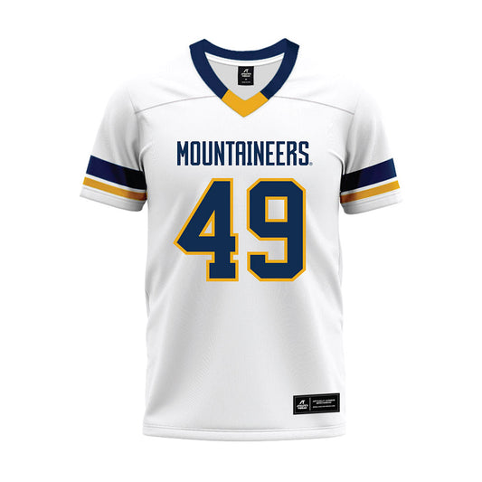 West Virginia - NCAA Football : Carter Zuliani - White Premium Football Jersey-0