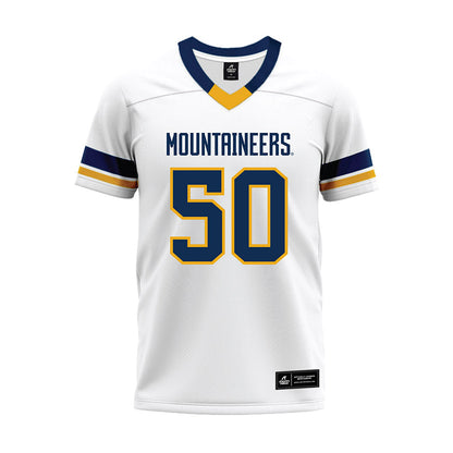West Virginia - NCAA Football : Harper Holloman - White Premium Football Jersey-0