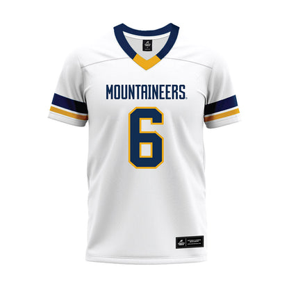 West Virginia - NCAA Football : DaMare Williams - White Premium Football Jersey-0
