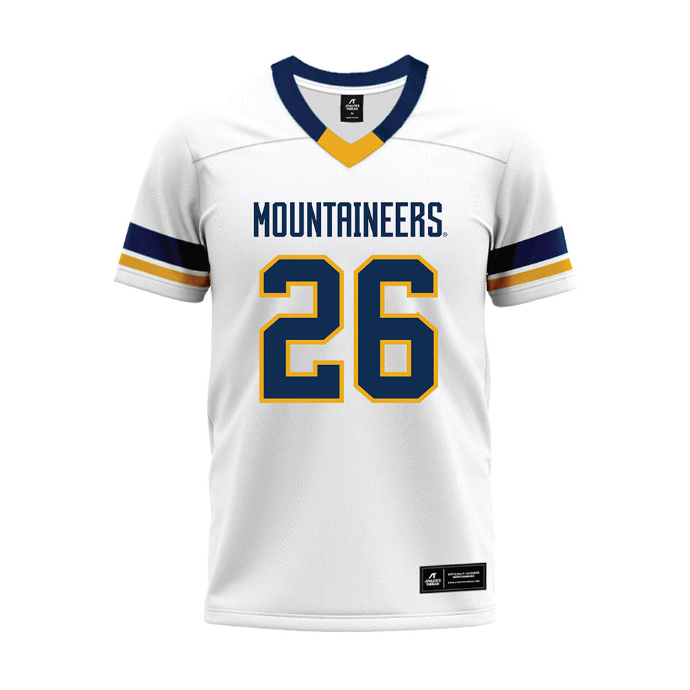 West Virginia - NCAA Football : Andre Devine - White Premium Football Jersey-0