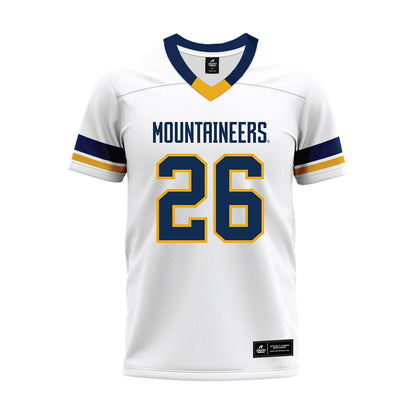 West Virginia - NCAA Football : Andre Devine - White Premium Football Jersey-0