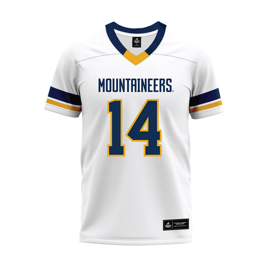 West Virginia - NCAA Football : Andrew Powdrell - White Premium Football Jersey-0