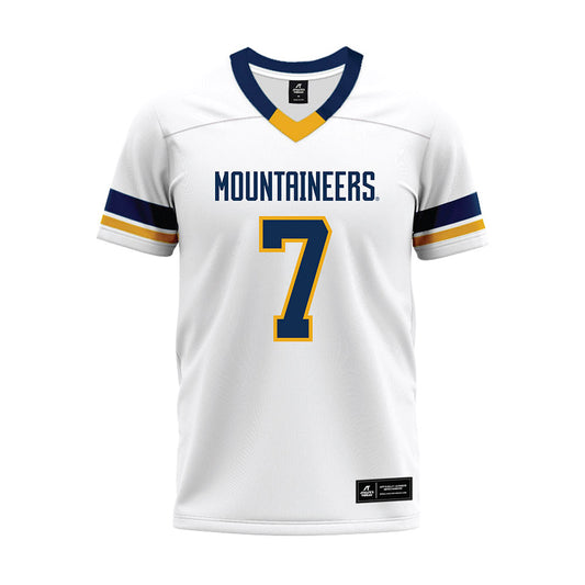 West Virginia - NCAA Football : Chams Diagne - White Premium Football Jersey-0