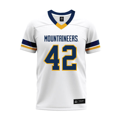 West Virginia - NCAA Football : Alex Adebayo - White Premium Football Jersey-0