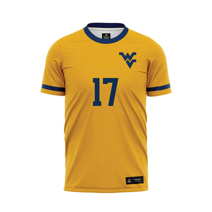 West Virginia - NCAA Men's Soccer : Jacob Redenfors - Away Soccer Jersey-0