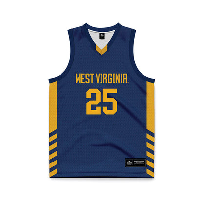 West Virginia - NCAA Women's Basketball : Loghan Johnson - Home Basketball Jersey-0