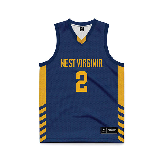 West Virginia - NCAA Women's Basketball : Kennedy Harris - Home Basketball Jersey-0
