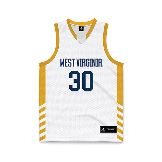 West Virginia - NCAA Women's Basketball : Alexis Bordas - Away Fashion Basketball Jersey-0