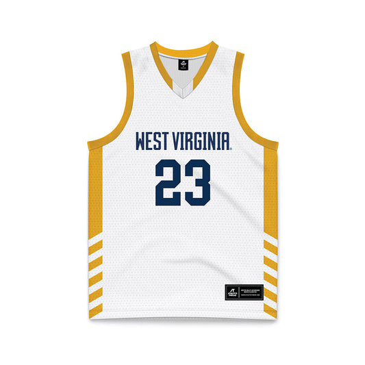 West Virginia - NCAA Women's Basketball : Marya Hudgins - Away Fashion Basketball Jersey-0