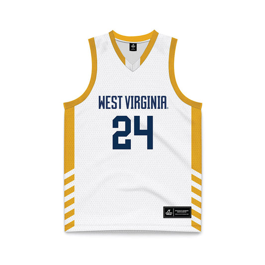 West Virginia - NCAA Women's Basketball : Divine Tumba - Away Fashion Basketball Jersey-0