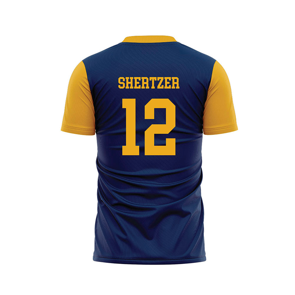 West Virginia - NCAA Women's Soccer : olivia shertzer - Blue Soccer Jersey-1