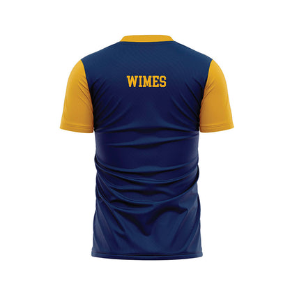 West Virginia - NCAA Women's Soccer : Saige Wimes - Blue Soccer Jersey-1