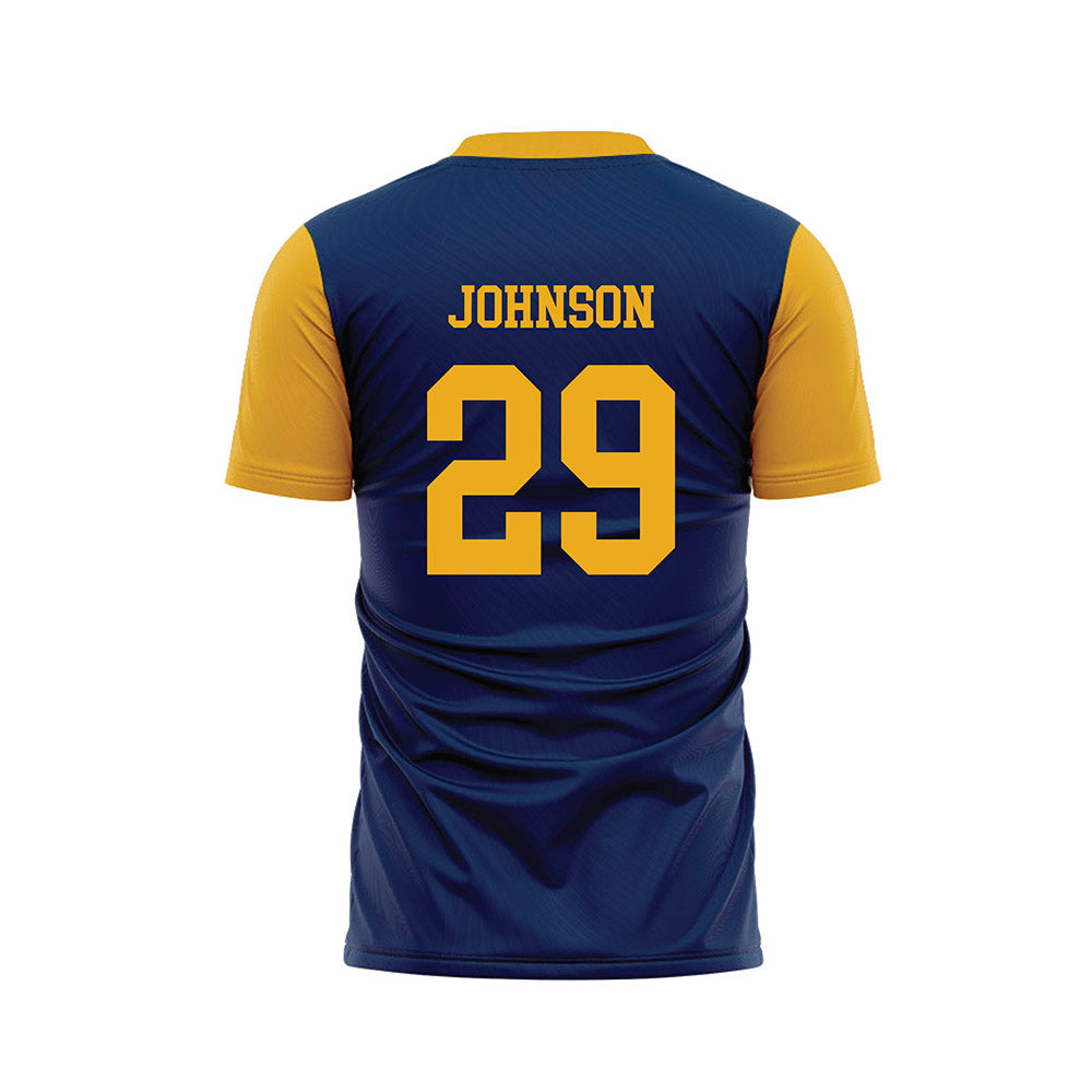 West Virginia - NCAA Women's Soccer : Josie Johnson - Blue Soccer Jersey-1