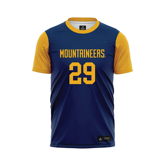West Virginia - NCAA Women's Soccer : Josie Johnson - Blue Soccer Jersey-0
